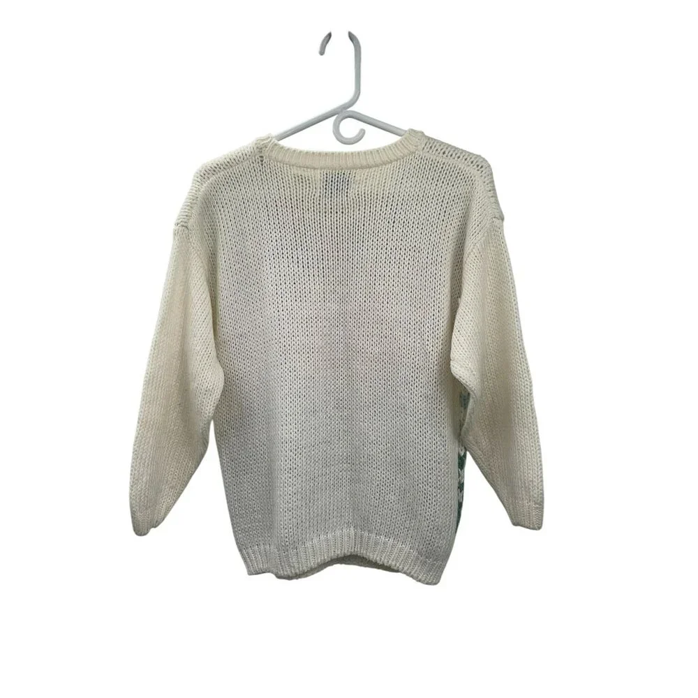 Vintage Shenanigans Sweater Womens M Used Knitted by Hand - Picture 2 of 16